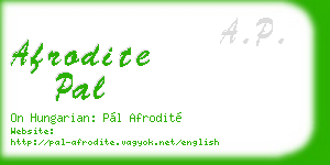 afrodite pal business card